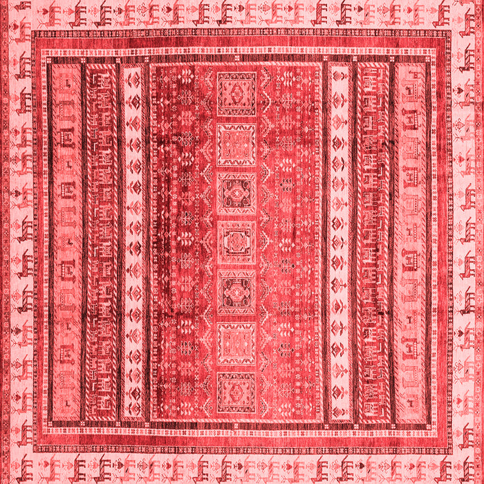 Machine Washable Abstract Red Modern Rug, wshabs3722red
