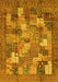 Abstract Yellow Modern Rug, abs3723yw