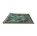 Sideview of Machine Washable Abstract Light Blue Modern Rug, wshabs3723lblu