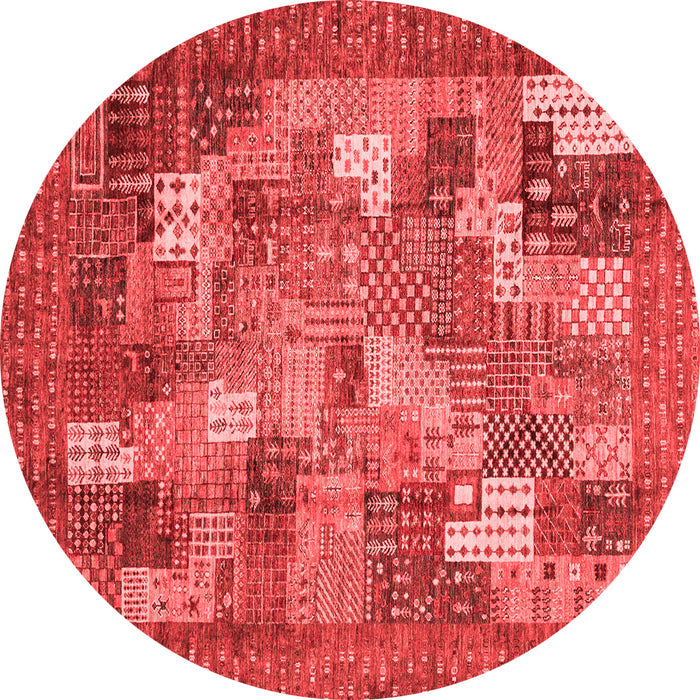 Abstract Red Modern Rug, abs3723red