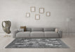 Machine Washable Abstract Gray Modern Rug in a Living Room,, wshabs3723gry