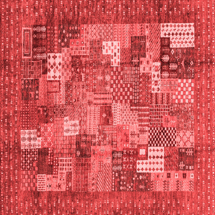Machine Washable Abstract Red Modern Rug, wshabs3723red