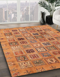 Abstract Orange Modern Rug, abs3724