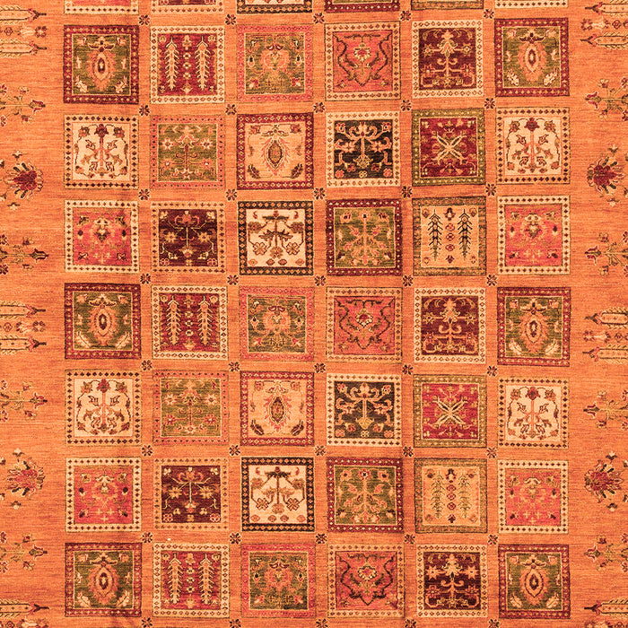 Abstract Orange Modern Rug, abs3724org