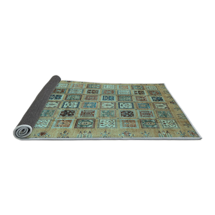Sideview of Abstract Light Blue Modern Rug, abs3724lblu