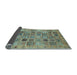 Sideview of Abstract Light Blue Modern Rug, abs3724lblu