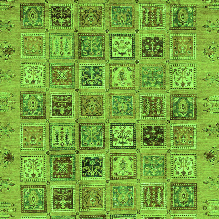 Machine Washable Abstract Green Modern Area Rugs, wshabs3724grn