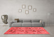 Modern Red Washable Rugs