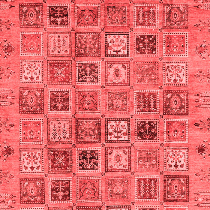 Machine Washable Abstract Red Modern Rug, wshabs3724red