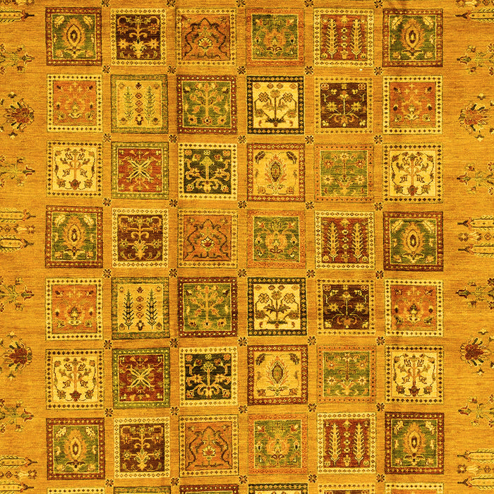 Abstract Yellow Modern Rug, abs3724yw