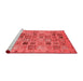 Modern Red Washable Rugs