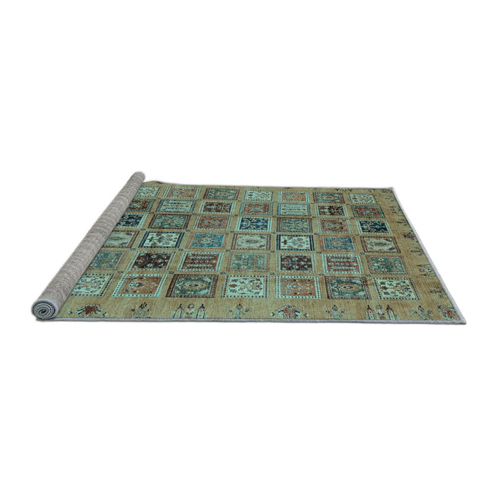 Sideview of Machine Washable Abstract Light Blue Modern Rug, wshabs3724lblu