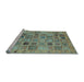 Sideview of Machine Washable Abstract Light Blue Modern Rug, wshabs3724lblu