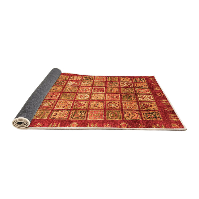 Sideview of Abstract Orange Modern Rug, abs3725org