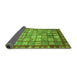 Sideview of Abstract Green Modern Rug, abs3725grn