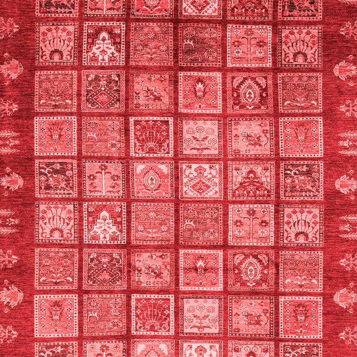 Machine Washable Abstract Red Modern Rug, wshabs3725red