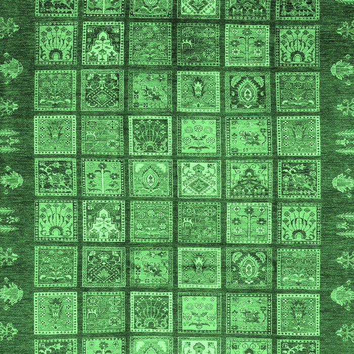 Machine Washable Abstract Emerald Green Modern Area Rugs, wshabs3725emgrn