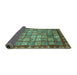 Sideview of Abstract Turquoise Modern Rug, abs3725turq