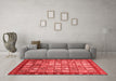 Modern Red Washable Rugs