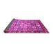 Sideview of Abstract Purple Modern Rug, abs3725pur