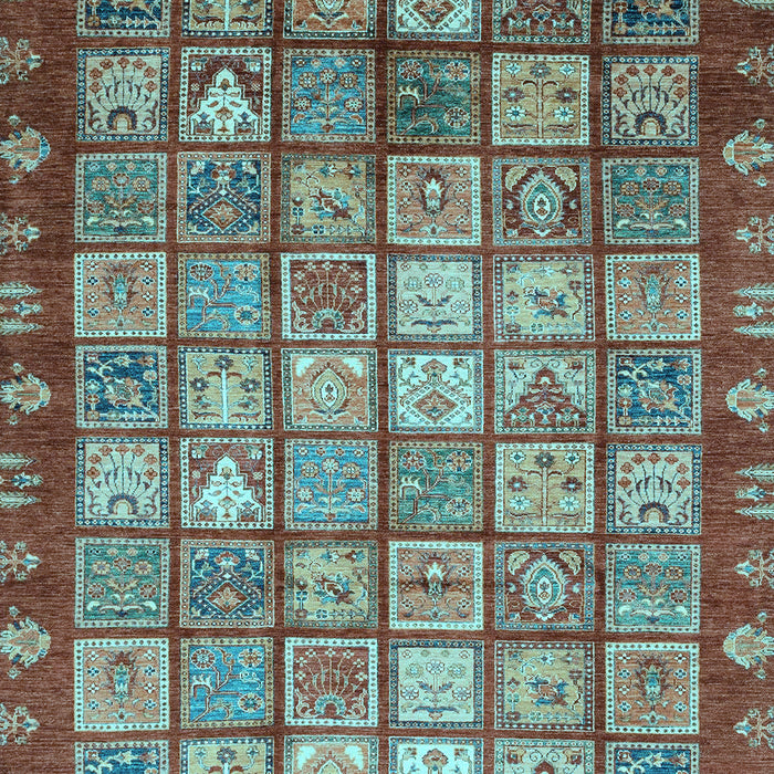 Abstract Light Blue Modern Rug, abs3725lblu