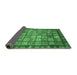 Sideview of Abstract Emerald Green Modern Rug, abs3725emgrn