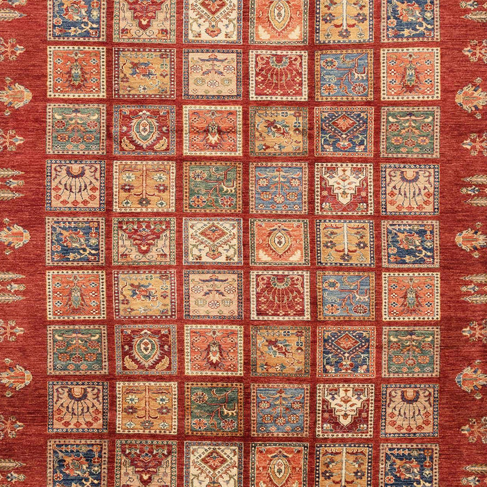 Abstract Red Modern Rug, abs3725