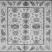 Square Abstract Gray Modern Rug, abs3726gry