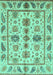 Abstract Turquoise Modern Rug, abs3726turq