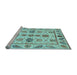 Sideview of Machine Washable Abstract Light Blue Modern Rug, wshabs3726lblu