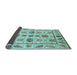 Sideview of Abstract Light Blue Modern Rug, abs3726lblu