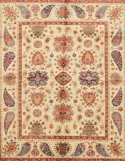 Abstract Chocolate Brown Modern Rug, abs3726