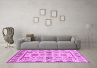 Machine Washable Abstract Purple Modern Rug, wshabs3726pur