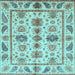 Square Machine Washable Abstract Light Blue Modern Rug, wshabs3726lblu