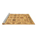 Sideview of Machine Washable Abstract Brown Modern Rug, wshabs3726brn