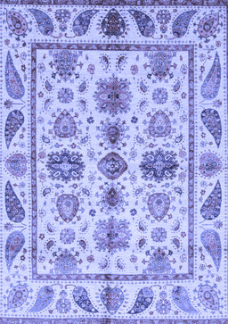 Abstract Blue Modern Rug, abs3726blu