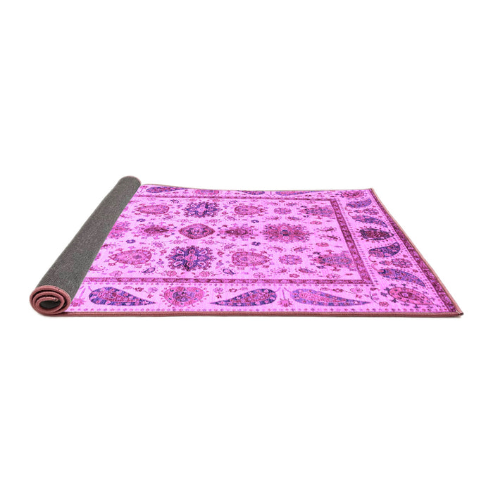 Sideview of Abstract Purple Modern Rug, abs3726pur