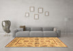 Machine Washable Abstract Brown Modern Rug in a Living Room,, wshabs3726brn