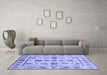 Machine Washable Abstract Blue Modern Rug in a Living Room, wshabs3726blu