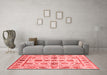 Modern Red Washable Rugs