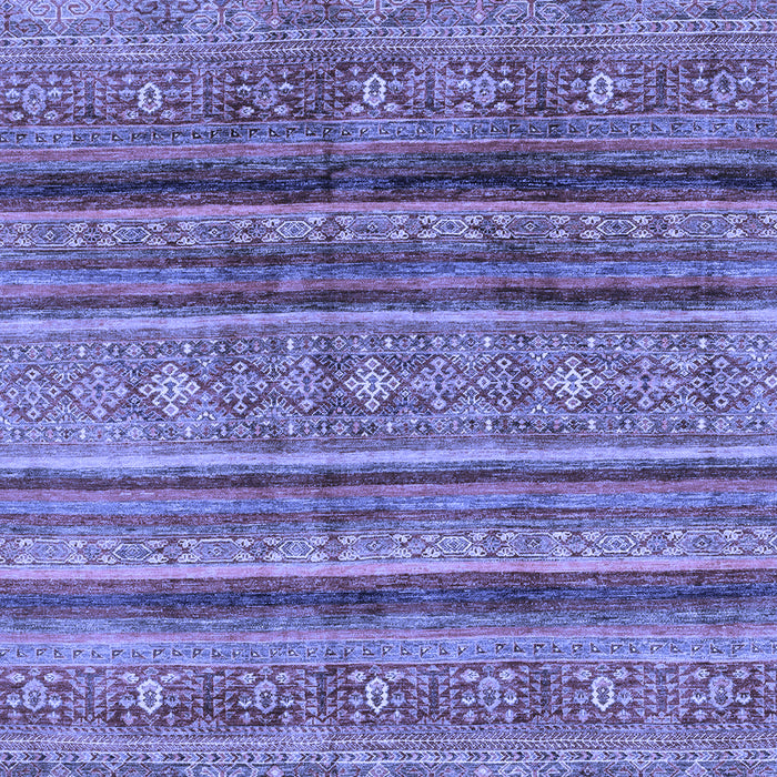Machine Washable Southwestern Blue Country Rug, wshabs3727blu