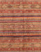 Abstract Bronze Brown Southwestern Rug, abs3727