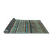 Sideview of Southwestern Light Blue Country Rug, abs3727lblu