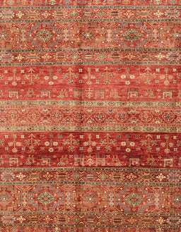 Machine Washable Abstract Orange Rug, wshabs3728