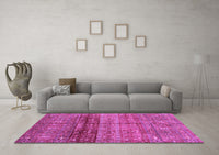 Machine Washable Abstract Purple Modern Rug, wshabs3728pur