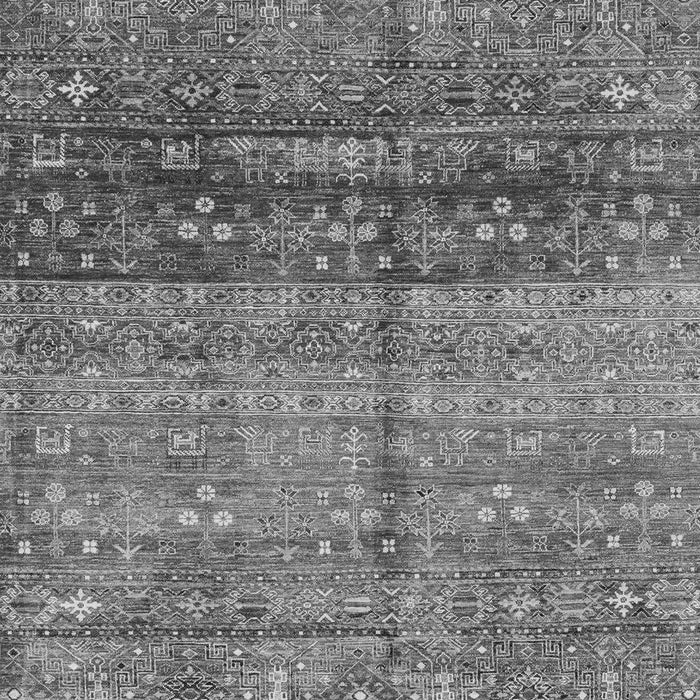 Machine Washable Abstract Gray Modern Rug, wshabs3728gry