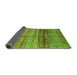 Sideview of Abstract Green Modern Rug, abs3728grn