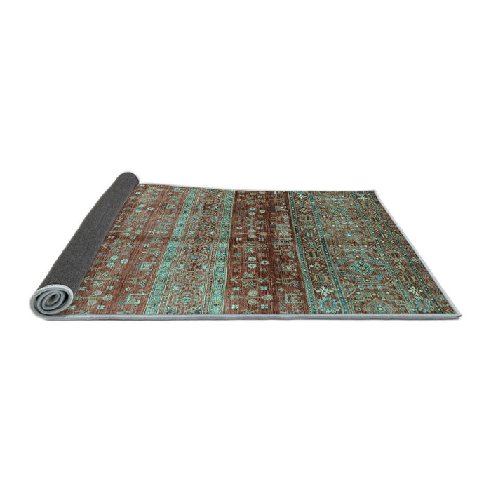 Sideview of Abstract Light Blue Modern Rug, abs3728lblu