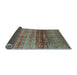 Sideview of Abstract Light Blue Modern Rug, abs3728lblu