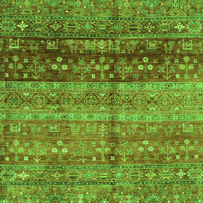 Machine Washable Abstract Green Modern Area Rugs, wshabs3728grn